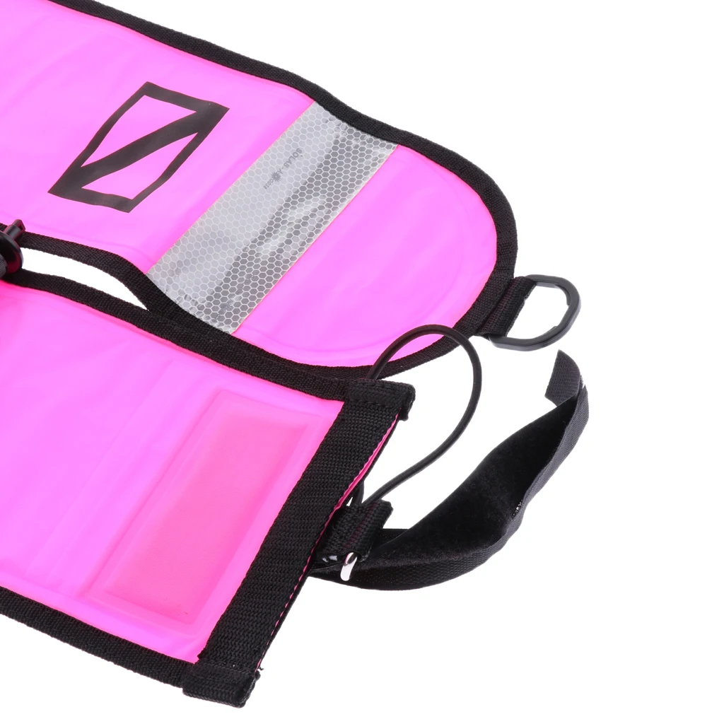 Diver Signal Marker Inflatable Tube with Plastic Clip for Diving Snorkeling Underwater Safety Signal Buoy Float for Water Sports