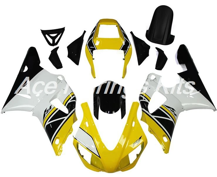 

New ABS Full fairings Kit Fit for Yamaha YZF-R1 YZF1000 R1 1998 1999 98 99 fairing set bodywork white yellow black