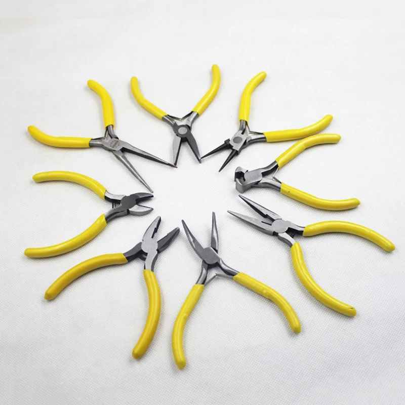 

5-дюймовые мини-плоскогубцы с заостренным носом, диагональные плоскогубцы, кусачки для рукоделия, ручные инструменты