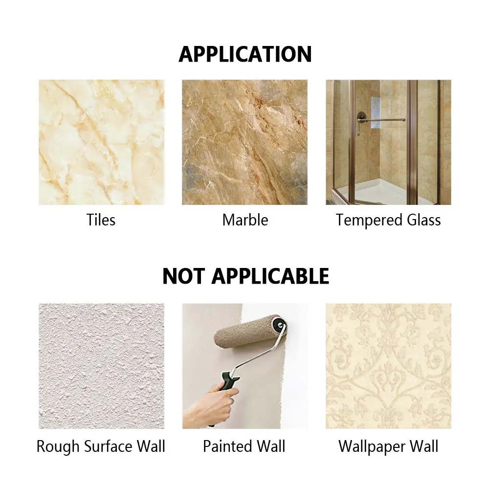 304 Stainless Steel Kitchen Bathroom Toilet Shelf Wall Mount Shower Adhesive Pad No Drill Organizer Shampoo Holder Rack 3