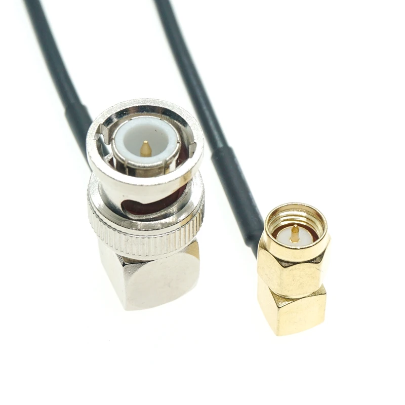 

SMA Male Right Angle To BNC Male Right Angle RA 90Degree Connector Adapter Rf Pigtail Coaxial Rg174 Jumper Cable