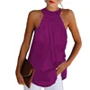 plus size S-5XL Women Summer  T-shirt Sexy sleeveless Halter Bright Color Tops Blusa Casual Loose T Shirt Tee ► Photo 2/6
