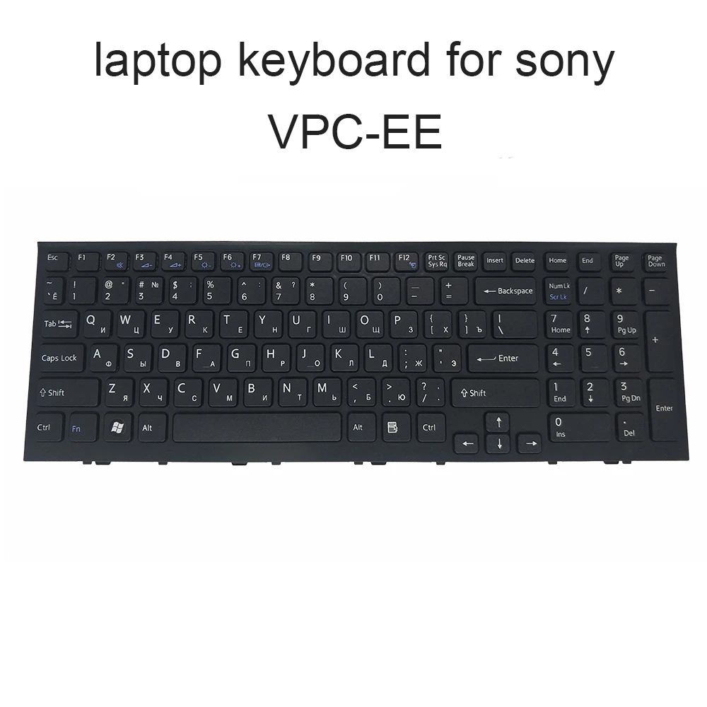 

Replacement keyboards for Sony VAIO VPC EE VPCEE EE27EC EE37EC RU Russian black with frame keyboard 148933241 9Z N5CS0 10R