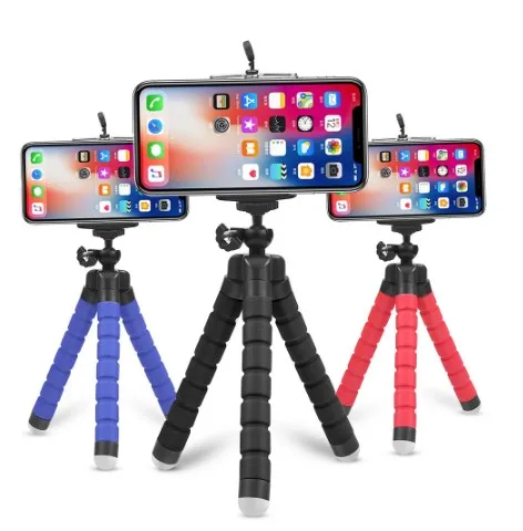 Гибкий губчатый мини штатив-Трипод для IPhone Samsung Xiaomi Huawei Мобильный телефон