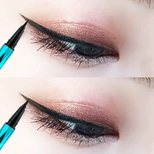 Подводка для глаз, карандаш, водостойкий, легко сохнет, матовые, черные подводки для глаз, жидкие, натуральные, гладкие, для макияжа глаз, корейский