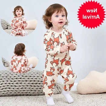 

Boys Girls Toddler Clothes Sets Baby Cute Leopard and Dog Print Pajama Sets High Quality Toddler Outfit Winter