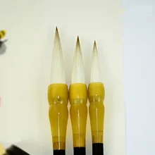 3 шт., каллиграфия, шерстяные ласки для волос, кисточки для письма, Tinta, Китайская каллиграфия, рисование, кисть для рисования