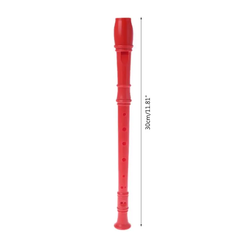 

Plastic Instrument 8 Holes Musical Soprano Recorder Flute Long