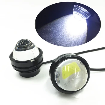 

2Pcs 10W Automobile Car Led Lens Fog Lamp Eagle Eye Refit Fish Eye Fog Lamp Hawk Eagle Eye Moto Daytime Running Light DRL Lamp