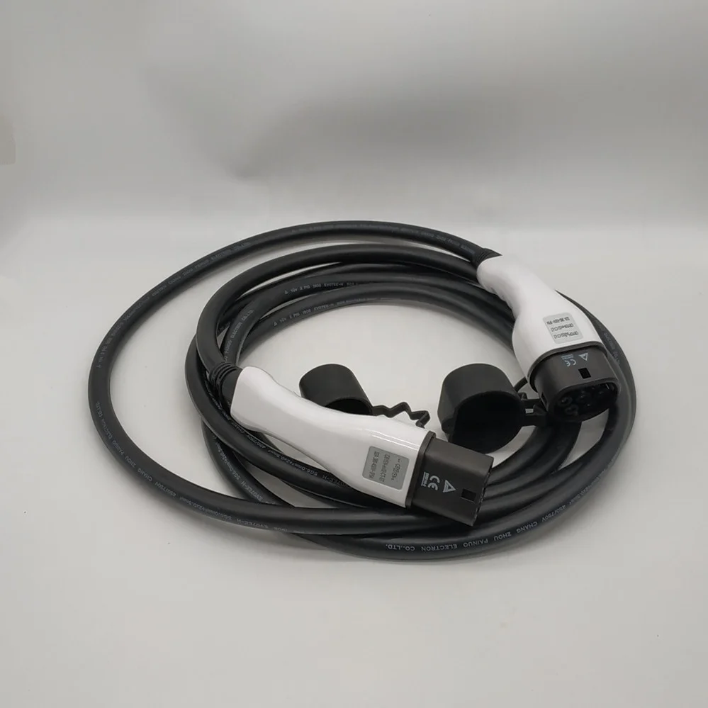 

22KW AC 32A type 2 to type 2 ev charging cable with 5m cables,type 2 male to female ev connector,European standard