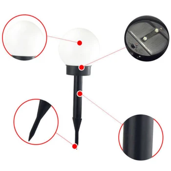 

2 Pack LED Solar Power Outdoor Garden Path Light Yard Lawn Road Spot Lamp Bulb Z