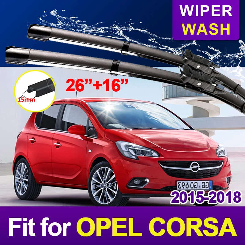 Spazzole tergicristallo anteriori per accessori Opel Corsa E tergicristalli  Auto 2015 2016 2017 2018 parabrezza Auto Vauxhall OPC VXR