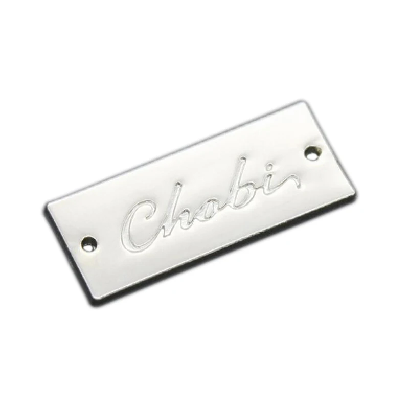 

High Quality Garment Alloy Embossed Labels, Metal Label, Custom Handmade Private Sewing, Nameplate for Clothes, 1.2*3cm