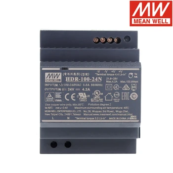 

MEAN WELL HDR-100-24N 4.2A 24V Power Supply meanwell HDR-100 Single Output Industrial DIN Rail Switching Power Supply Steady