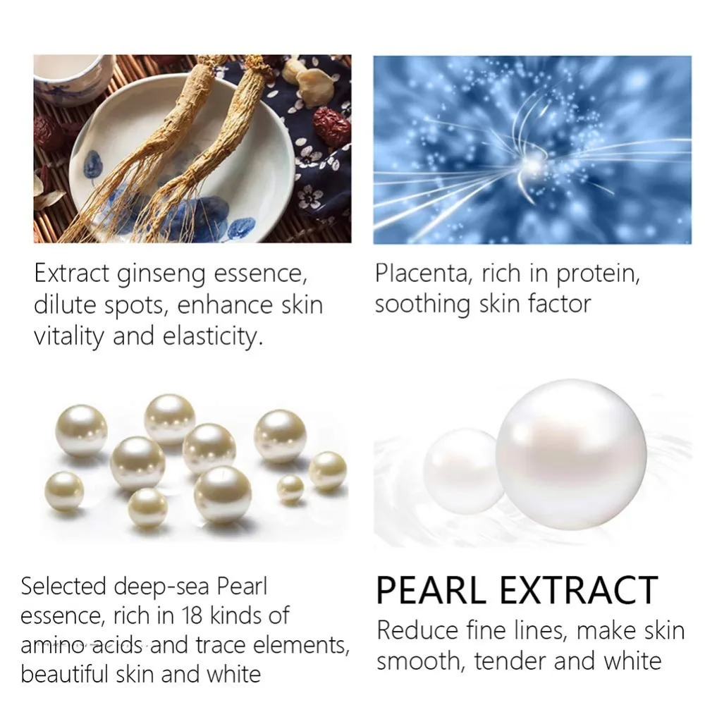 Beauty Cream Pearl Cream Anti Aging Skin Firming Cream Skin Whitening Isolation Cream to Improve Dullness Shiny Skin
