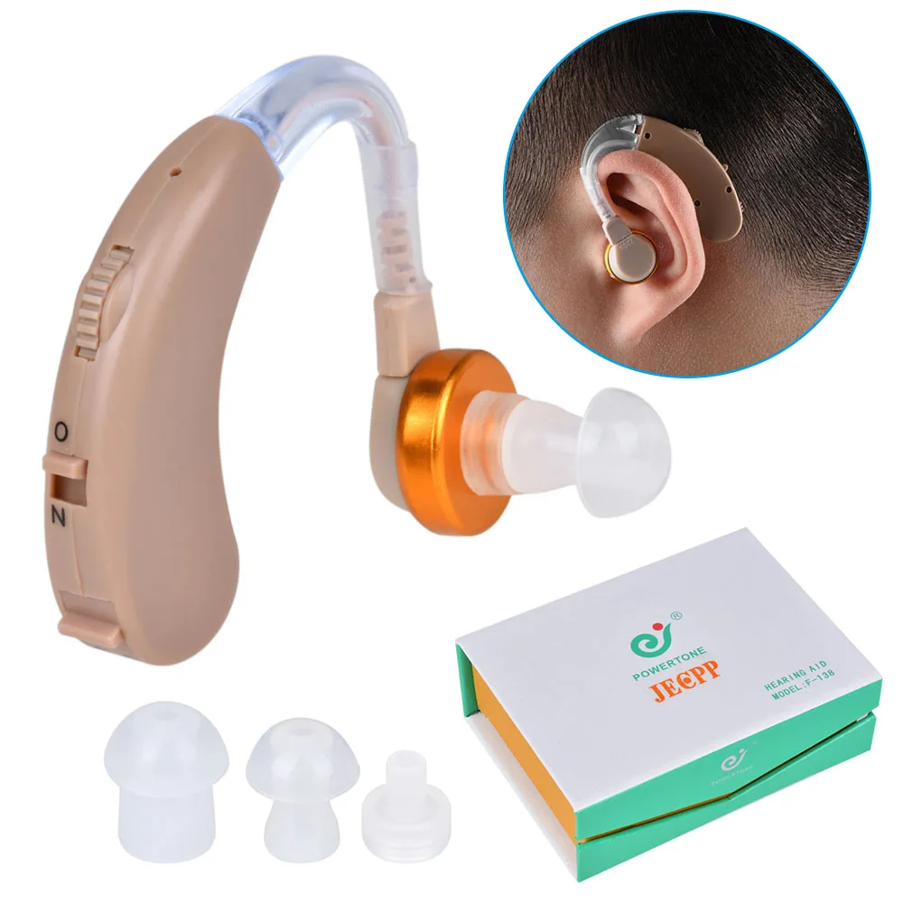 

JECPP Hearing Aid for The Elderly Hearing Aids Sound Amplifier Battery Powered In Ear Hearing Enhancement Device