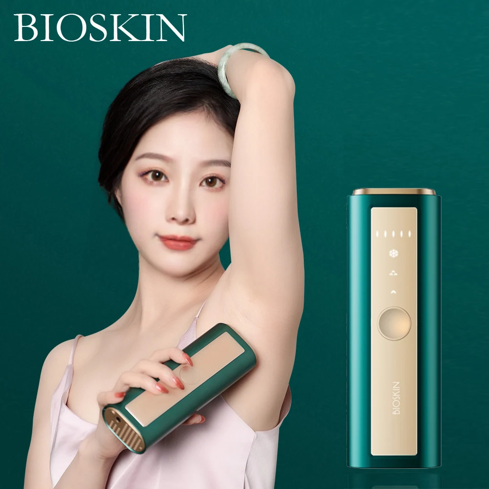 

BIOSKIN умный лазерный эпилятор Ice Cool IPL машинка для перманентного удаления волос Электрический Фотоэпилятор для лица для женщин