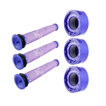 

Filter Set Replacement for Dyson V8+ V8 V7 Absolute Animal Motorhead Vacuum 3 Pre Filters 3 HEPA Post Filters