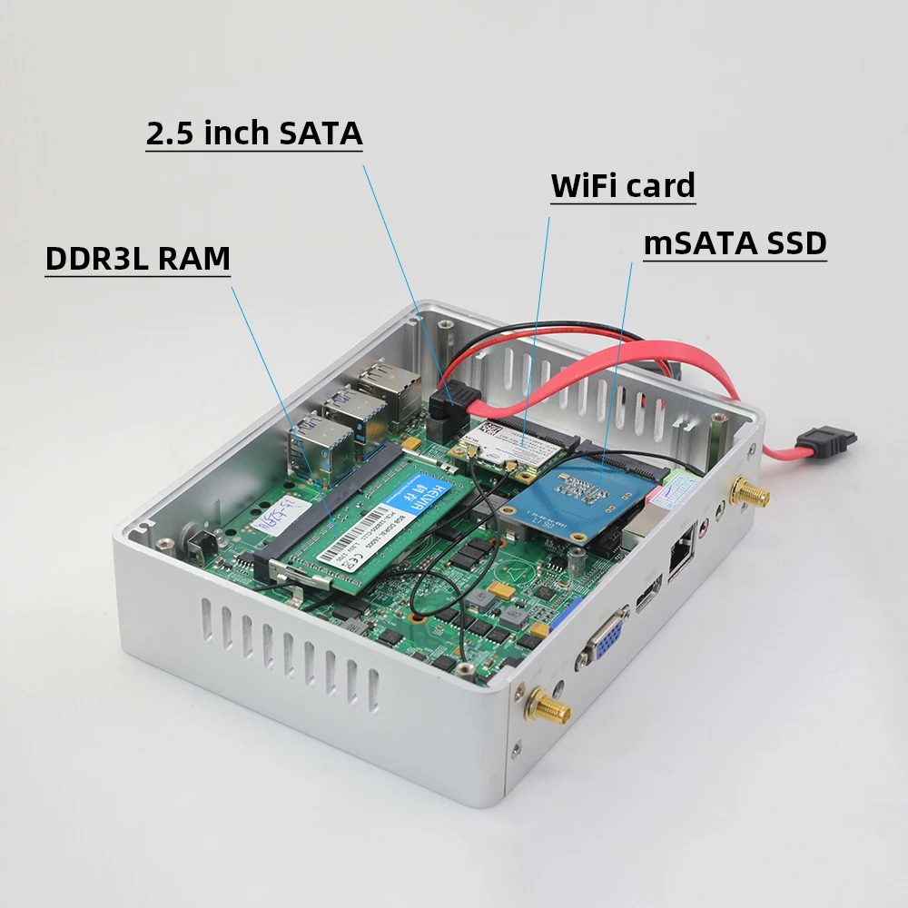 мини пк XCY X32 Intel Core i7 4610Y i5 4210Y i3 5005U мини пк XCY X32 Intel Core i7 4610Y i5 4210Y i3 5005U