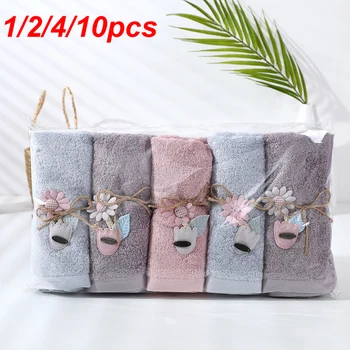 

1/2/4/10pcs Towel PureCotton Household Soft Face Wash Towel 32 Unit Towel Interrupted Towel Her Bath Absorbent Wipe Face Couples