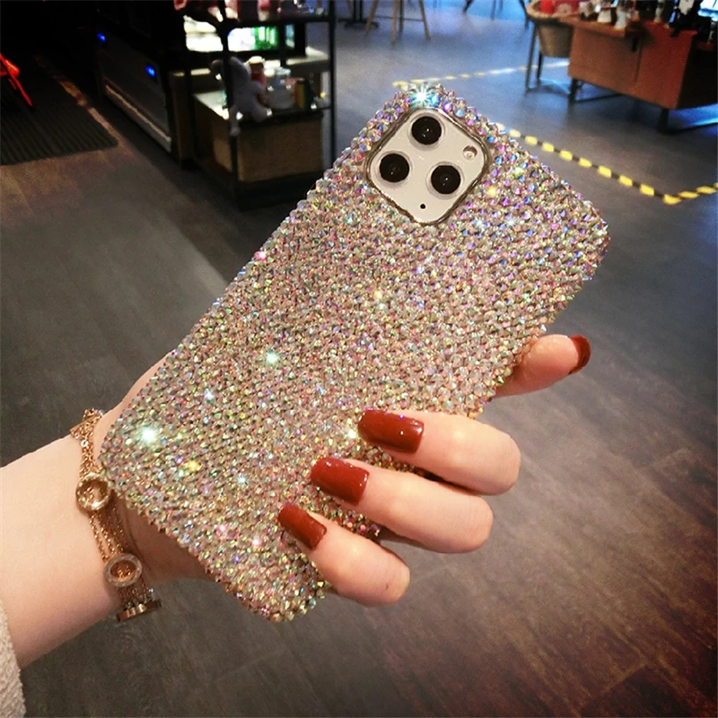 Luxury fashion Bling Rhinestone Gem diamond Soft phone case for apple iPhone 14 13 6S 7 8 XS XR 11 Pro Max 12 MiNi Glitter cover case iphone 13 pro max