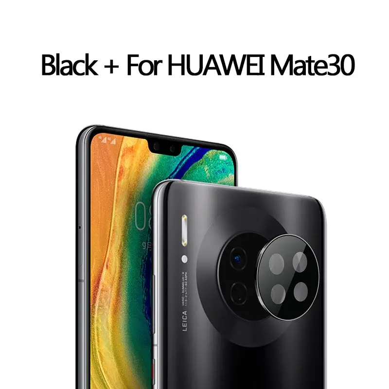 Алюминиевый металлический защитный чехол для объектива камеры huawei P30 Pro Mate30 Pro для huawei, аксессуары для задней камеры - Цвет: Black For Mate30