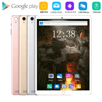 

10.1 inch Tablet Pc Octa Core 2020 Original powerful Android 8.0 6GB RAM 128GB ROM IPS Dual SIM Phone Call Tab Phone pc Tablets