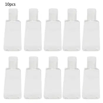 

10Pcs 30ml/1Oz Reusable Plastic Empty Travel Size Bottle Flip Cap Liquid Hand Lotion Shampoo Hand Sanitizer Dispenser