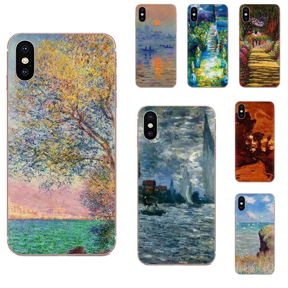 Claude Monet Painting For Samsung Galaxy A71 A51 A50 A50S A30S A40 A30 A20 A10 A01 A20s Soft Phone Case | Мобильные телефоны и