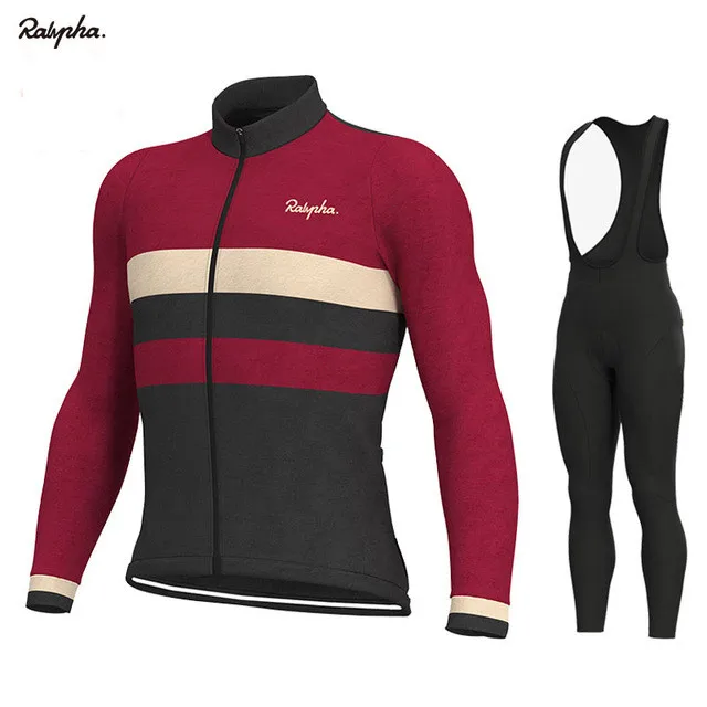 

2020 Rapha Spring Long Sleeve Cycling Set Ropa Ciclismo Mountain Bicycle Clothing Mens Breathable Road Bike Jerseys Cycling Kits