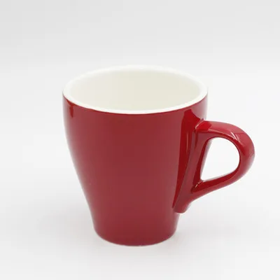 Простая керамическая Европейская кофейная чашка, кружка, чай, красный минималистичный кофе, простая белая обеденная чашка, индивидуальная современная новинка, GG50mk - Цвет: 2