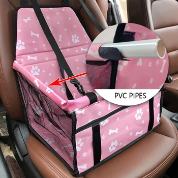 

Foldable Dog Car Seat Bag Outdoor Travel Pet Carrier Bag Portable Puppy Dog Car Seat Cover Safety Mesh Basket For Dogs Cats