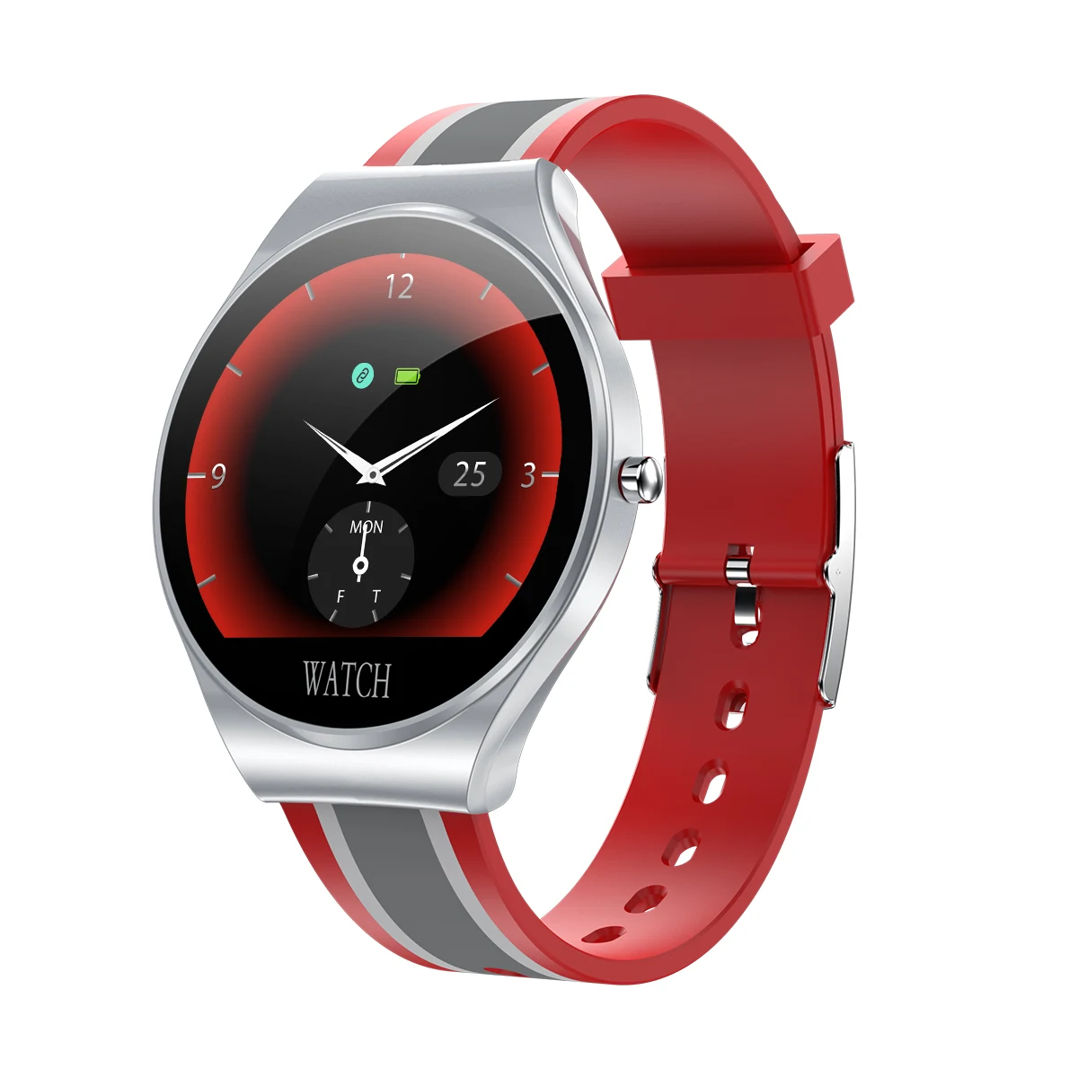 

Striped silicone smart electronic watch 2020 women's wristwatch Heart Rate Tracker men watches For IOS Android Smartwatch