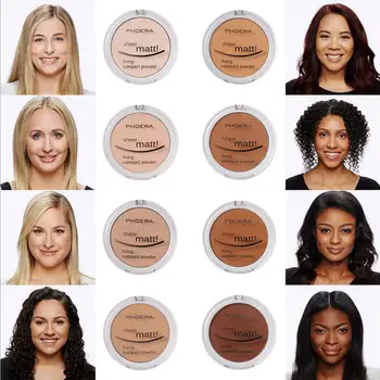 

60pcs DHL EMS PHOERA Concealer Matte Silky Compact Powder