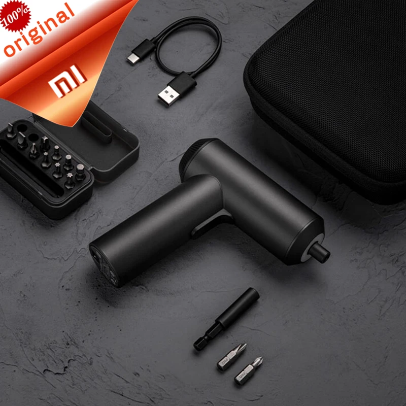 

Xiaomi Mijia Cordless Rechargeable Screwdriver Electric Drill Screwdriver Power Tools bits kits With 12Pcs S2 Screw Bits