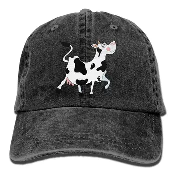 

Elegant Cow Denim Hat Adjustable Women Plain Baseball Cap