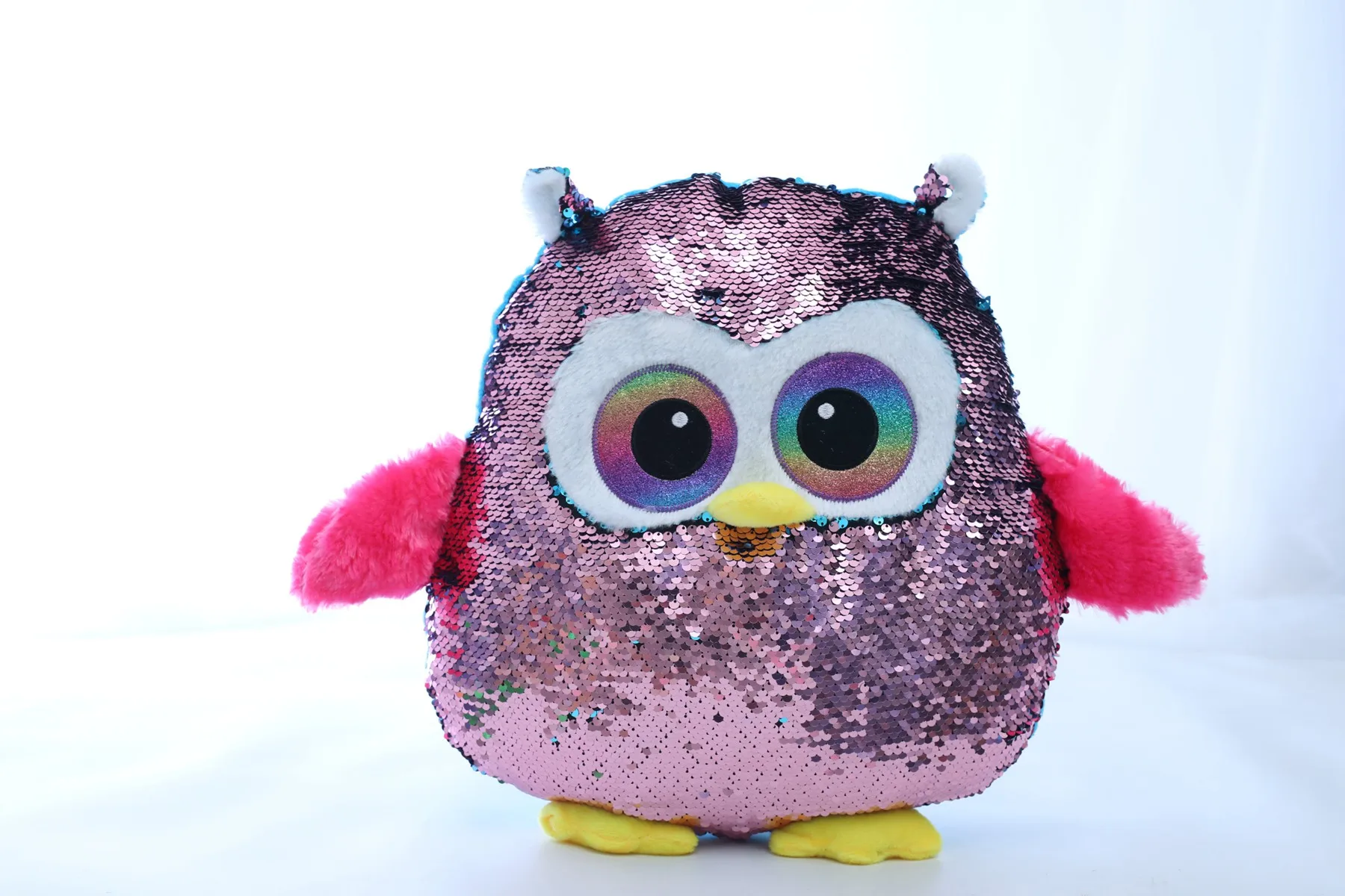 1 шт. мягкие Kawaii Единорог на день рождения плюшевые игрушки милые блестки Единорог кактус сова милые мягкие зверушки в подарок для ребенка кукла - Цвет: Owl purple
