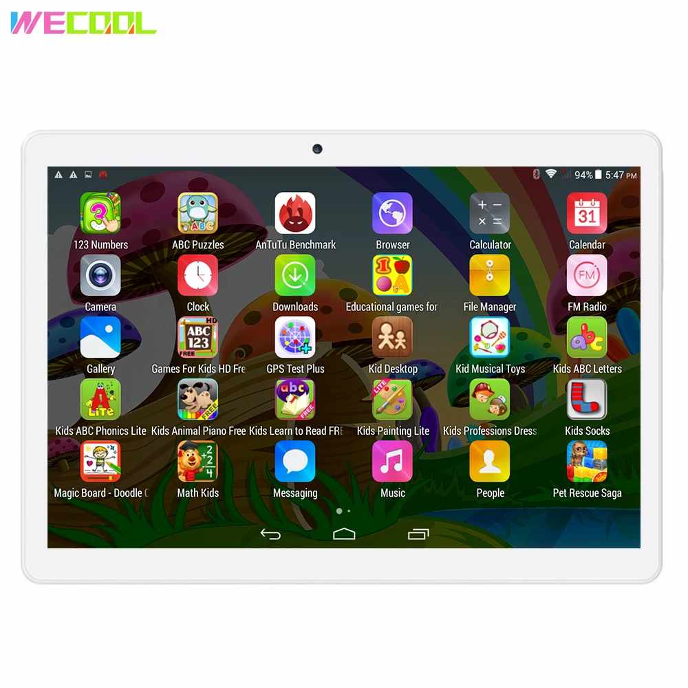 Планшетный ПК WeCool M102 10 дюймов Android сенсорный экран планшет для детей 16 ГБ