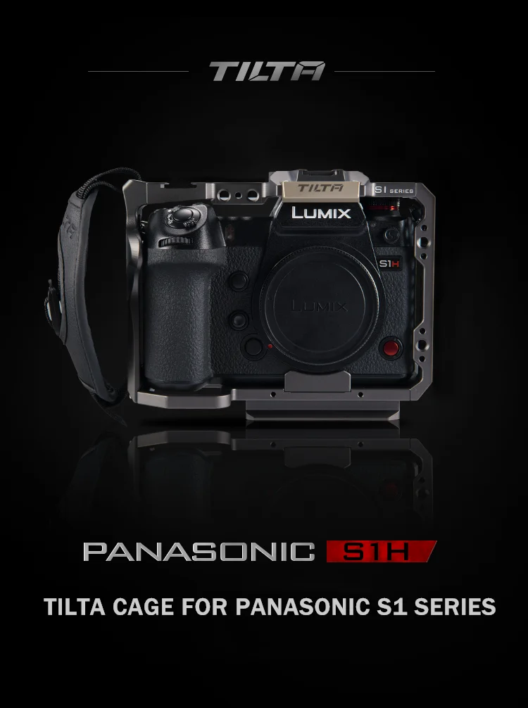 TILTA клетка для камеры для PANASONIN S1 S1H DSLR камера W/Холодный башмак крепление для микрофона флэш-светильник TA-T38-FCC-G