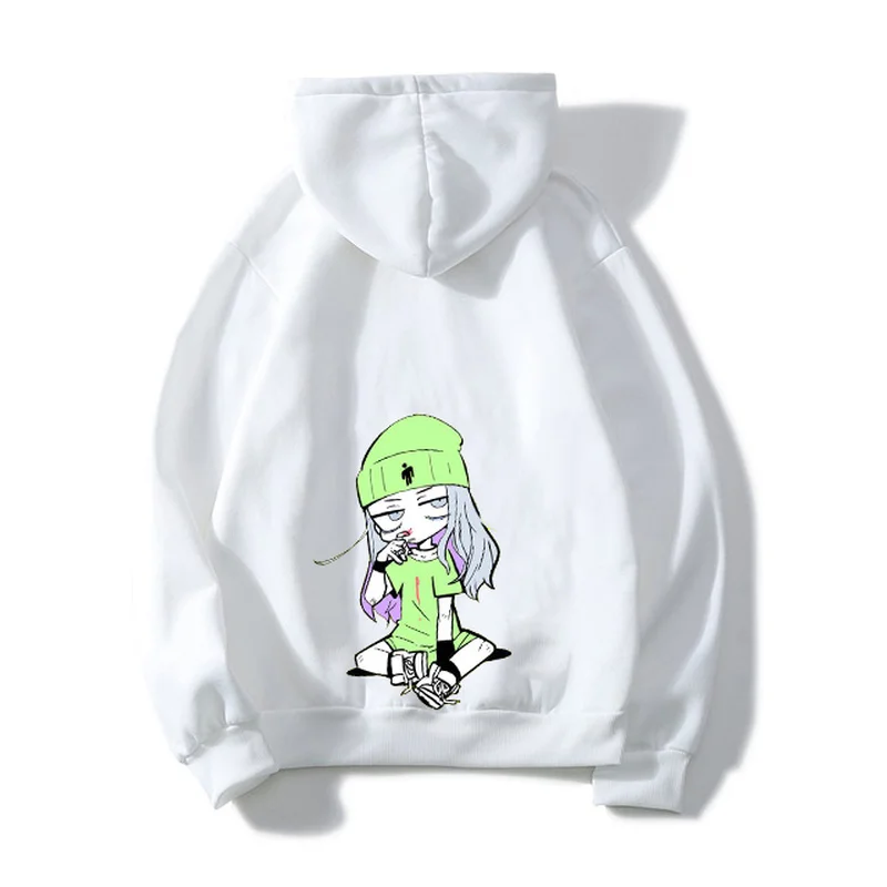 New Billie Eilish Hoodies Bad Guy Print Baby Boys Hooded Baby Girls Sweatshirt Hooded Hoodie Pullover Toddler Sweatshirts Unisex
