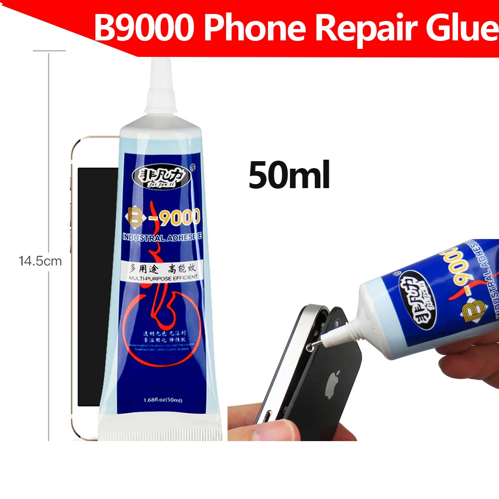2Packs 50ml B7000 Glue Super Adhesive Tablet Mobile Phone Touch Screen  Repair