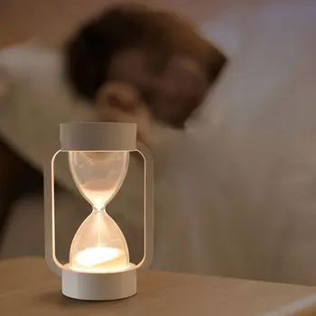 

LED Hourglass Sleep Light Home Decoration Modern Accessories Decor Creative Sand Clock Timers for Home DIY Toys Gift