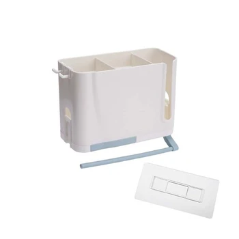 

Wall Mounted Cutlery Drainer Rack with Drip Tray Towel Bar Utensils Organizer Spoon Fork Chopsticks Holder Caddy