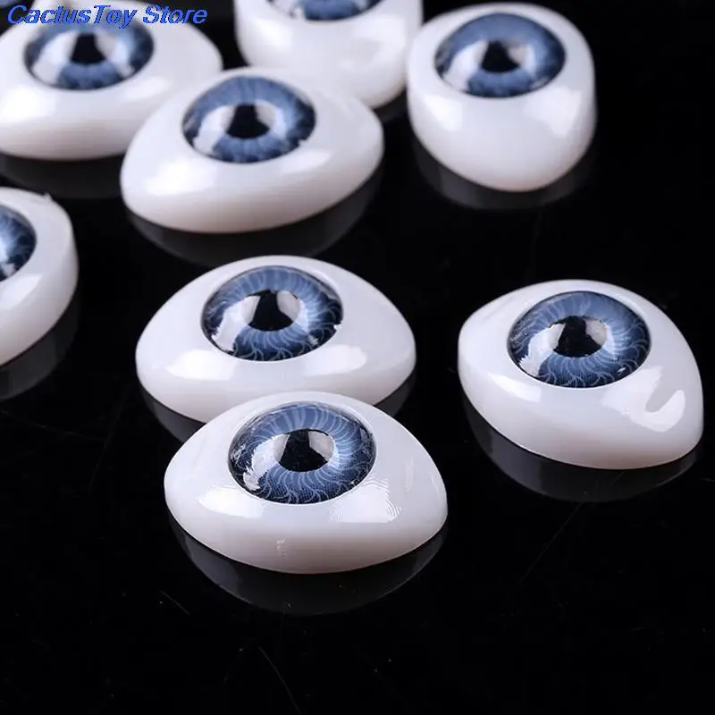 10pcs/pack Plastic Doll Safety Eyes Animal Toy Puppet Making DIY Craft Doll Accessories 7mm 8mm 10mm 12mm Random Color