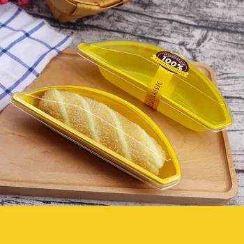 

100pcs Net red yellow creative gift boxes birthday party favors baking package bread biscuits chocolate candy cake plastic box