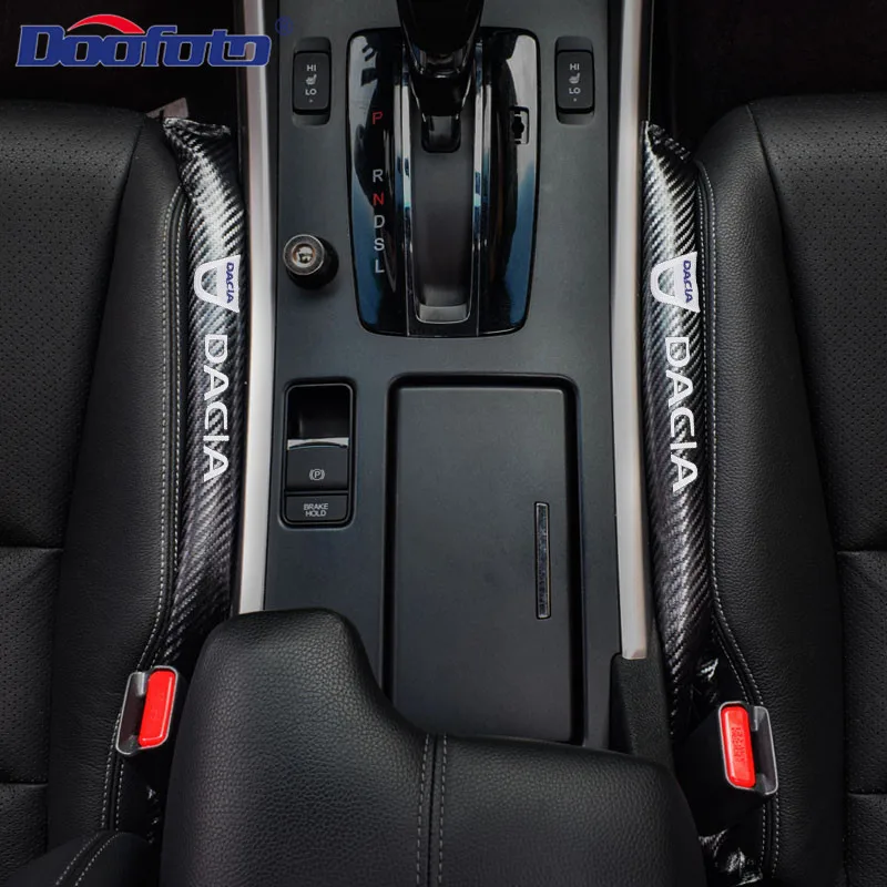 Doofoto 2x Автомобильное сиденье зазор наполнитель для Dacia Duster Логан МСВ Sandero Stepway Dokker Lodgy герметичная полоса из углеродного волокна хлопок Мягкий