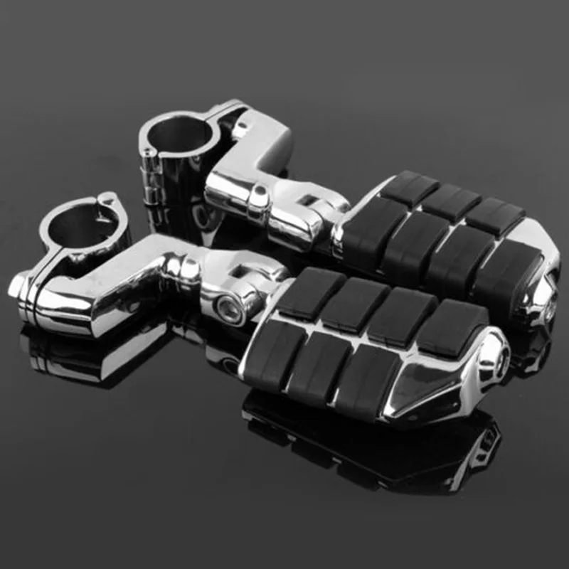 Мотоцикл Универсальный Хром Передняя подставка для ног подножки для Honda Kawasaki Suzuki Yamaha Harley 30 мм