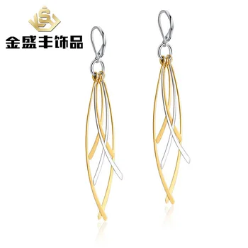 

Cross leaf gold Bohemian Earrings Tassel Earrings ed-023