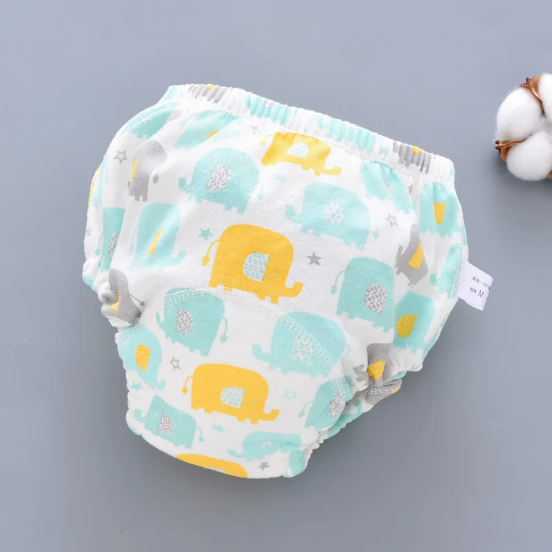 Baby Training Pants Cloth Diapers Washable 6 Layers Gauze Cover Breathable Spring Reusable Newborn Diaper 0-3Y Toddler Panties