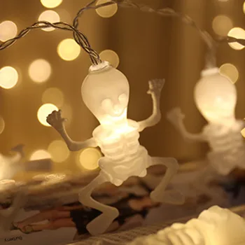 

Multicolor Spooky Skeletons String Lights,Skull String Lights,Mischievous led string lights Christmas Wedding Party Decoration